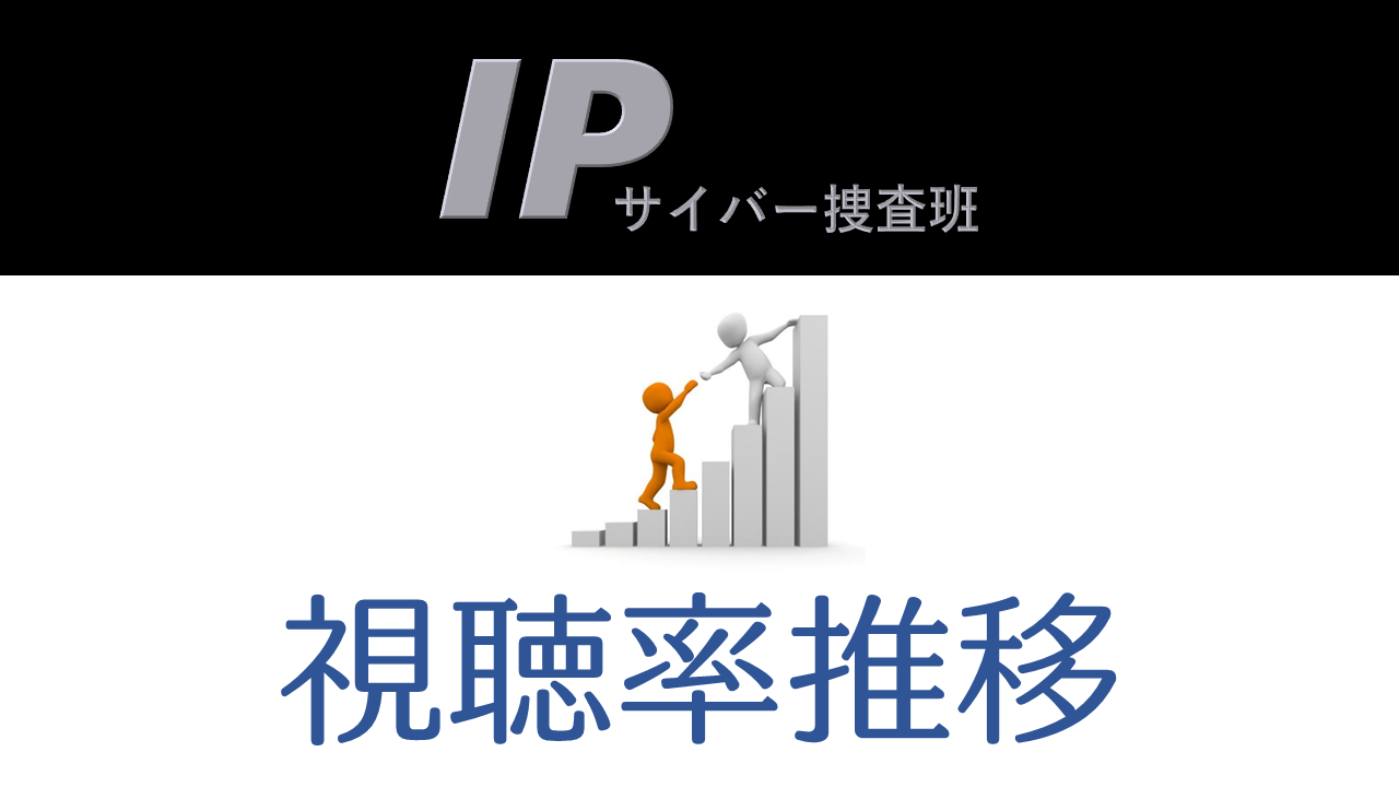 Ip サイバー捜査班 佐々木蔵之介主演ドラマ 視聴率一覧表 グラフ推移 ドラマの噂話