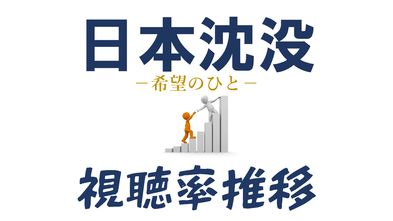 日本沈没 小栗旬主演ドラマ 視聴率一覧表 グラフ推移 日曜劇場 ドラマの噂話