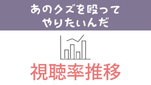 ドラマ「あのクズを殴ってやりたいんだ」視聴率