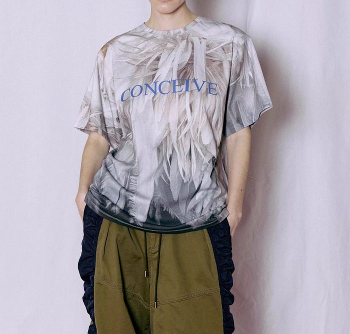 MAISON SPECIAL Fabric Photo Over T-Shirt